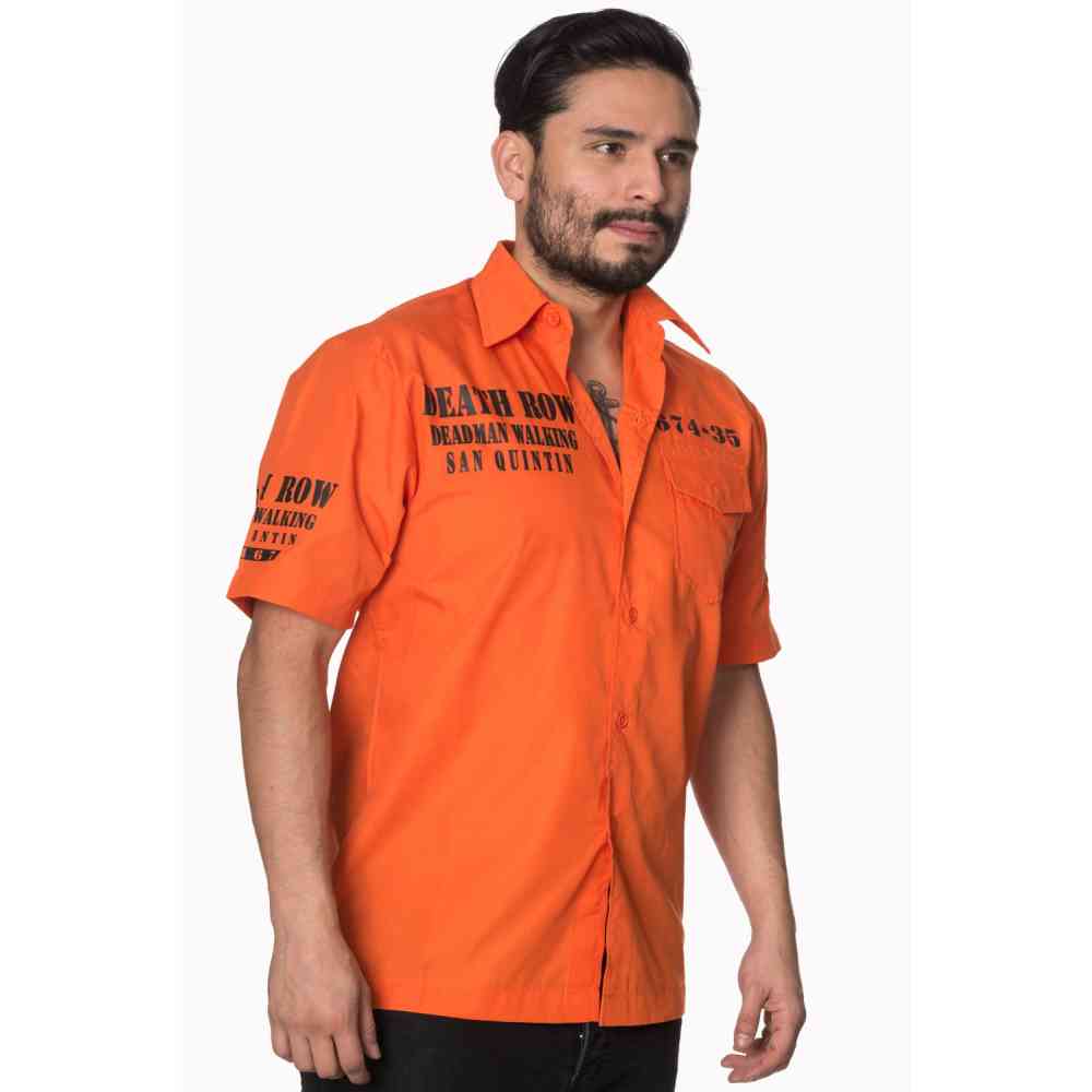 Banned - DEATHROW Bluse - Orange